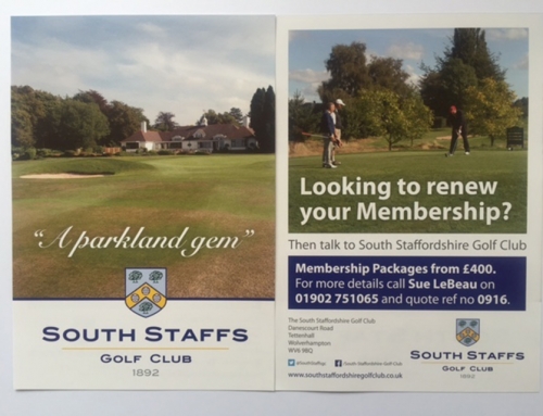 South Staffs Golf Club – A5 Promotional Flyers